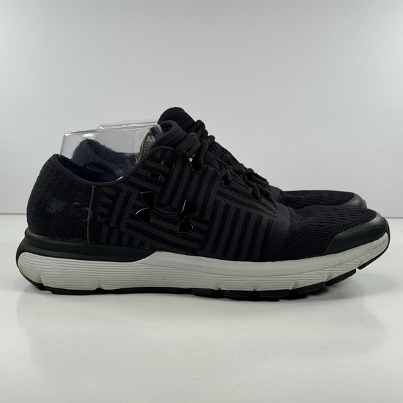 Under Armour UA SpeedForm Gemini 3 'Black' Low Sneaker 1285652-005 Men's Size 8 - Picture 1 of 10